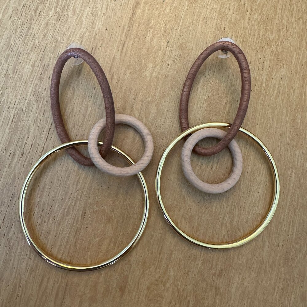 Cult Gaia Mini Tria Earrings - Mahogany Multi